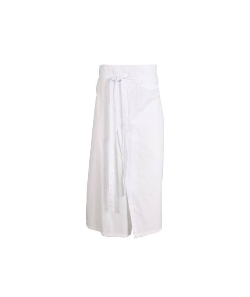 Delantal Francés Abierto Blanco
