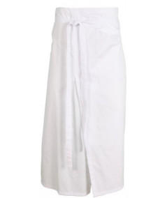 Delantal Francés Abierto Blanco