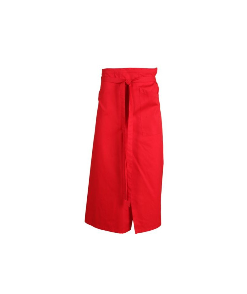 Delantal Francés Abierto Rojo