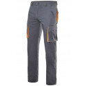 Pantalón stretch bicolor multibolsillos