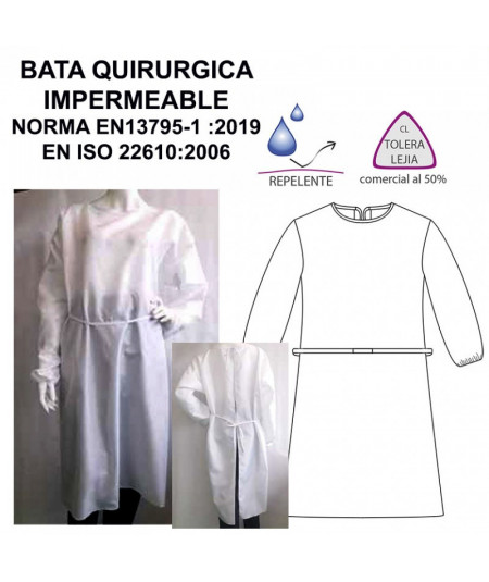 Bata Quirúrgica Impermeable