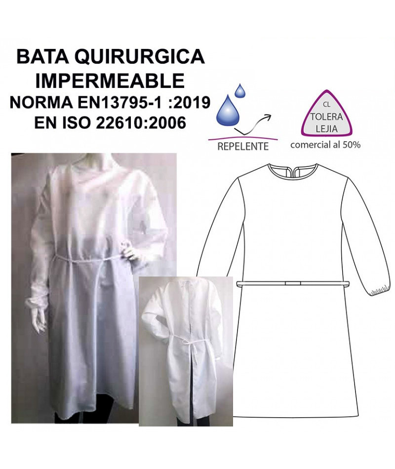 Bata Quirúrgica Impermeable