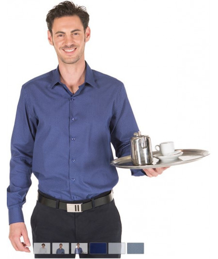 Camisa Hombre M.L. Punteada