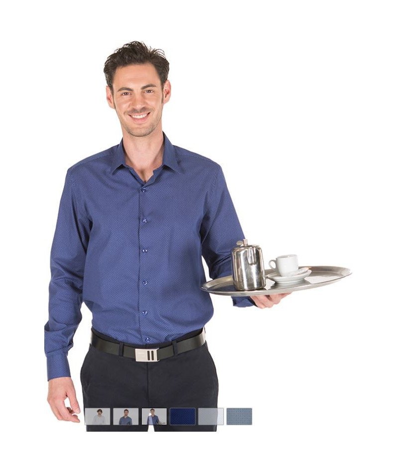 Camisa Hombre M.L. Punteada