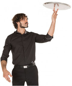 Camisa Contraste Negro-Gris