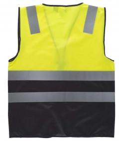 Chaleco combinado con cintas reflectantes.